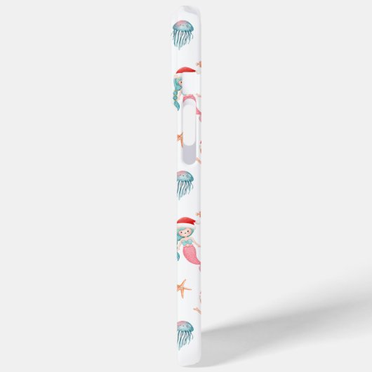 Zeemeermin kerstpatroon Case-Mate iPhone case (Achterkant / Links)