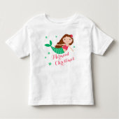 Zeemeermin kerstvakantie kinder shirts (Voorkant)