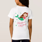 Zeemeermin kerstvakantie t-shirt (Achterkant)