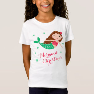 Zeemeermin kerstvakantie t-shirt