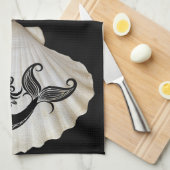 Zeemeermin keukenhanddoek (Quarter Fold)