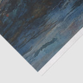 Zeemeermin Kijken naar een Sunrise Art Decoupage Tissuepapier (Detail)