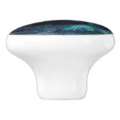 Zeemeermin Kijkt Een Sunrise Art Keramische Knop (Zijkant)