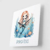 Zeemeermin Kinder Baby kinderkamer klok (Hoek)