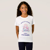 Zeemeermin Kinder T-shirts Laat Niemand Bubble Bar (Voorkant volledig)