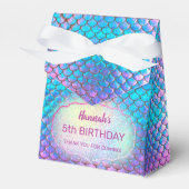 Zeemeermin kinderen Verjaardag Bedankdoosjes (Voorkant Zijde)