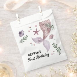 Zeemeermin Kinderen Verjaardag Zee Paarse Bedankzakje