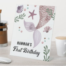 Zeemeermin Kinderen Verjaardag Zee Paarse