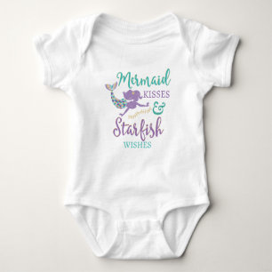 Zeemeermin Kisses & Starfish Wishes Baby TuTu Shir Romper