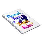 Zeemeermin Kisses & Starfish Wishes Waterverf Beac Notitieboek (Rechterzijde)