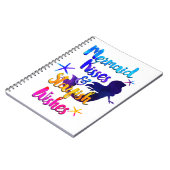 Zeemeermin Kisses & Starfish Wishes Waterverf Beac Notitieboek (Linkerzijde)