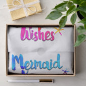 Zeemeermin Kisses & Starfish Wishes Waterverf Beac Tissuepapier (Geschenk)