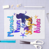 Zeemeermin Kisses & Starfish Wishes Waterverf Beac Tissuepapier (Craft)