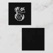 Zeemeermin Kisses Zeester Wensen Mandala Mermai Zw Vierkante Visitekaartje (Voorkant / Achterkant)