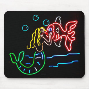 Zeemeermin Kissingvis in Neon Muismat