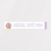 Zeemeermin Kleur Coded Meisje Waterdichte Naam Labels (Design 1)