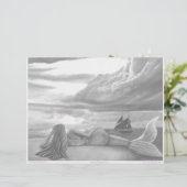 Zeemeermin Kleurplaat (Staand voorkant)