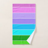 Zeemeermin Kleurstrepen Bad Handdoek (Handdoek)