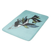 Zeemeermin Koele Inkttekening Badmat (Gekanteld)