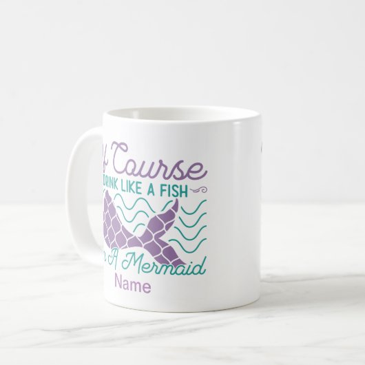  zeemeermin koffie Mok (Voorkant links)