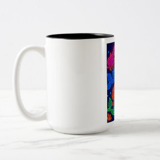 zeemeermin koffiekop tweekleurige koffiemok