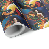 Zeemeermin Koi Dragon Fantasy Cadeaupapier (Rol Hoek)