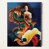 Zeemeermin Koi Dragon Fantasy Planner (Achterkant)
