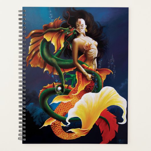 Zeemeermin Koi Dragon Fantasy Planner (Voorkant)