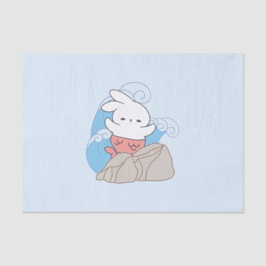 Zeemeermin konijn avonturen een plons van de zomer tissuepapier (Voorkant)