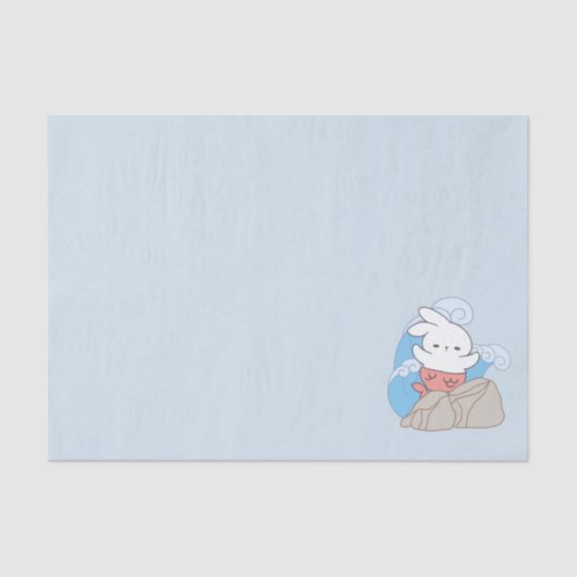 Zeemeermin konijn avonturen een plons van de zomer tissuepapier (Voorkant)