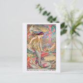 Zeemeermin koningin van de visserij briefkaart (Staand voorkant)