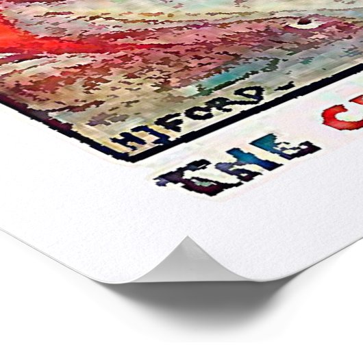 Zeemeermin koningin van de visserij poster (Hoek)