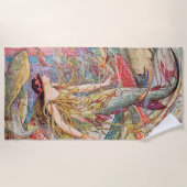 Zeemeermin koningin van de visserij strandlaken (Voorkant)