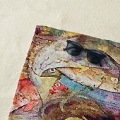 Zeemeermin koningin van de visserij strandlaken (In situ)