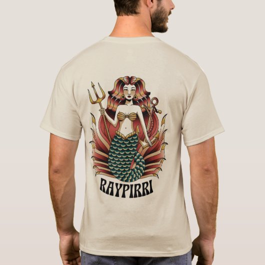 Zeemeermin Koningin van de Zeeen - Raypirri T-shirt (Achterkant)