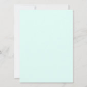 Zeemeermin krachtens de uitnodiging van de Birthda (Achterkant)