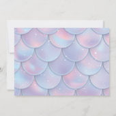 Zeemeermin krachtens de uitnodiging van de Birthda (Achterkant)