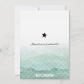 Zeemeermin krachtens de uitnodiging van de Birthda (Achterkant)