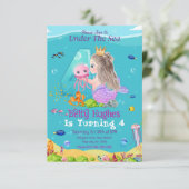 Zeemeermin krachtens het Zee 4e verjaardag van de Kaart (Staand voorkant)