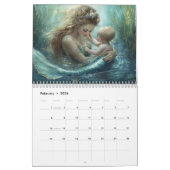 Zeemeermin Kunst Elk Jaar Fantasy Kalender (Feb 2026)