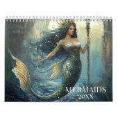 Zeemeermin Kunst Elk Jaar Fantasy Kalender (Hoes)