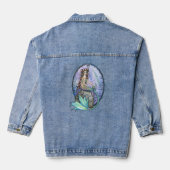 Zeemeermin Kunst van Molly Harrison Denim Jacket (Achterkant)