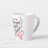 Zeemeermin Kusjes Zeester Wensen Latte Mok (Rechterhoek)