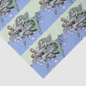 Zeemeermin kust schattig cartoon strand kind kunst tissuepapier (Detail)