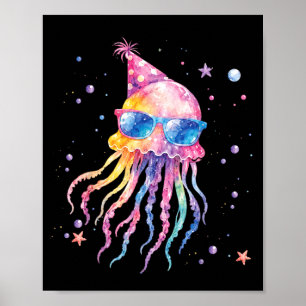 Zeemeermin Kwallen Verjaardag Zomer Passend Poster