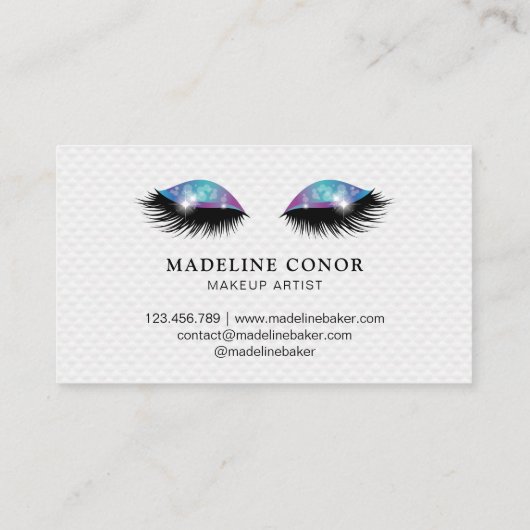 Zeemeermin Lashes Glitterende Luxe Visitekaartje (Achterkant)