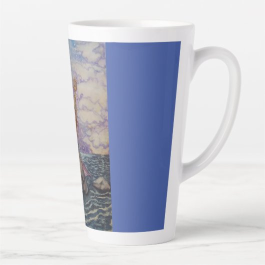 Zeemeermin:  Lat Star rechts Latte Mok (Rechts)