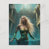 Zeemeermin legende briefkaart (Voorkant)