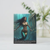 Zeemeermin legende briefkaart (Staand voorkant)