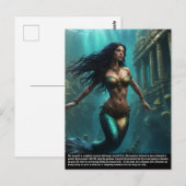Zeemeermin legende briefkaart (Voorkant / Achterkant)
